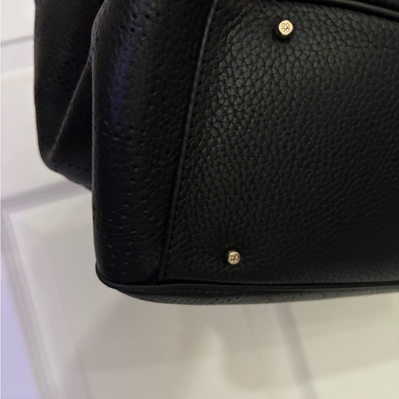 EUC Kate Spade Noel Rue Black Tote Perforated Pebbled Leather Handbag - Picture 6 of 15